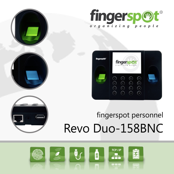 Fingerspot personnel revo duo-158bnc - k-galaxy.com